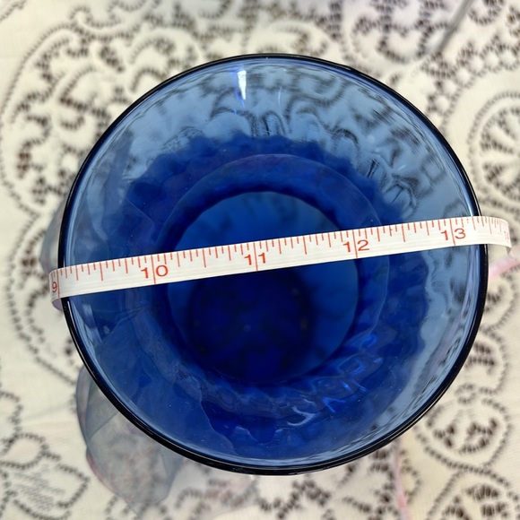 Blue Half Swirl Bubble Vase - Picture 3 of 5